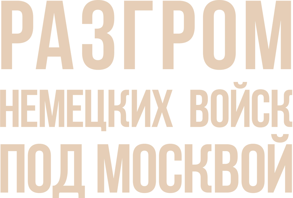 Разгром немецких войск под Москвой
