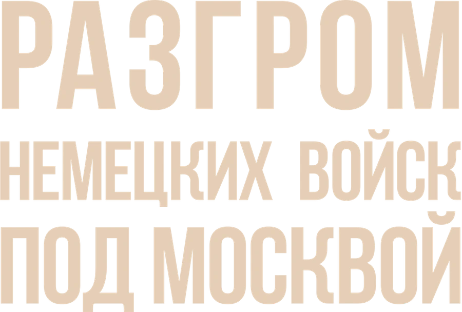 Разгром немецких войск под Москвой