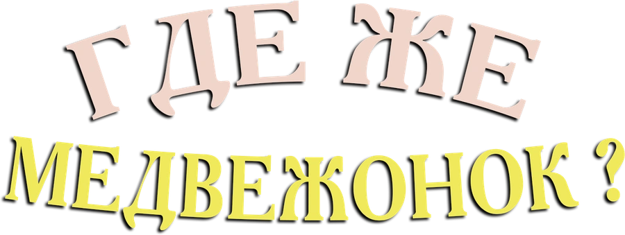 Где же медвежонок?