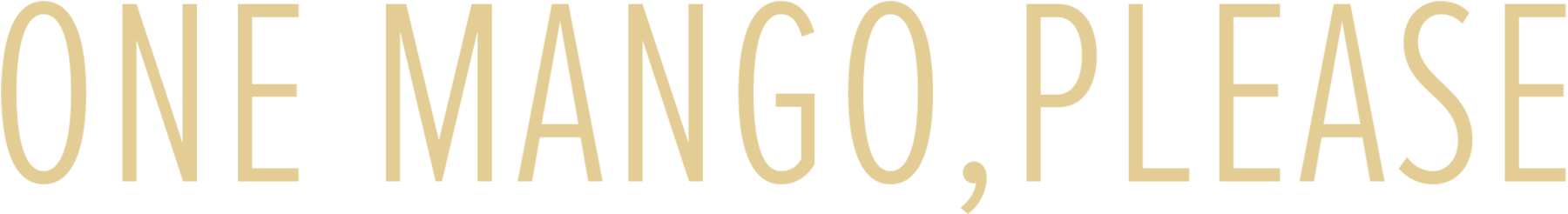 One mango, please