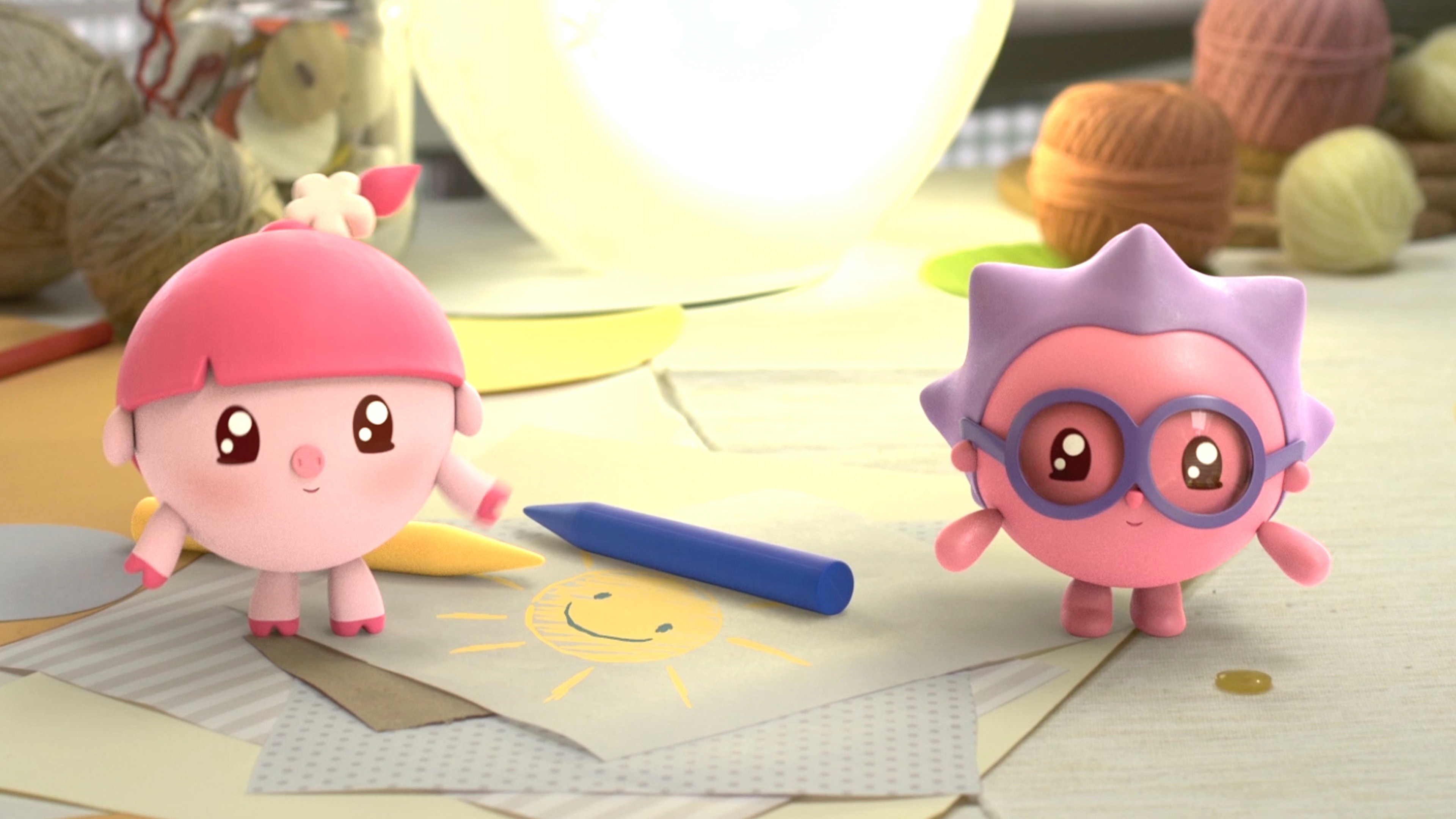 Раскраски с Малышариками