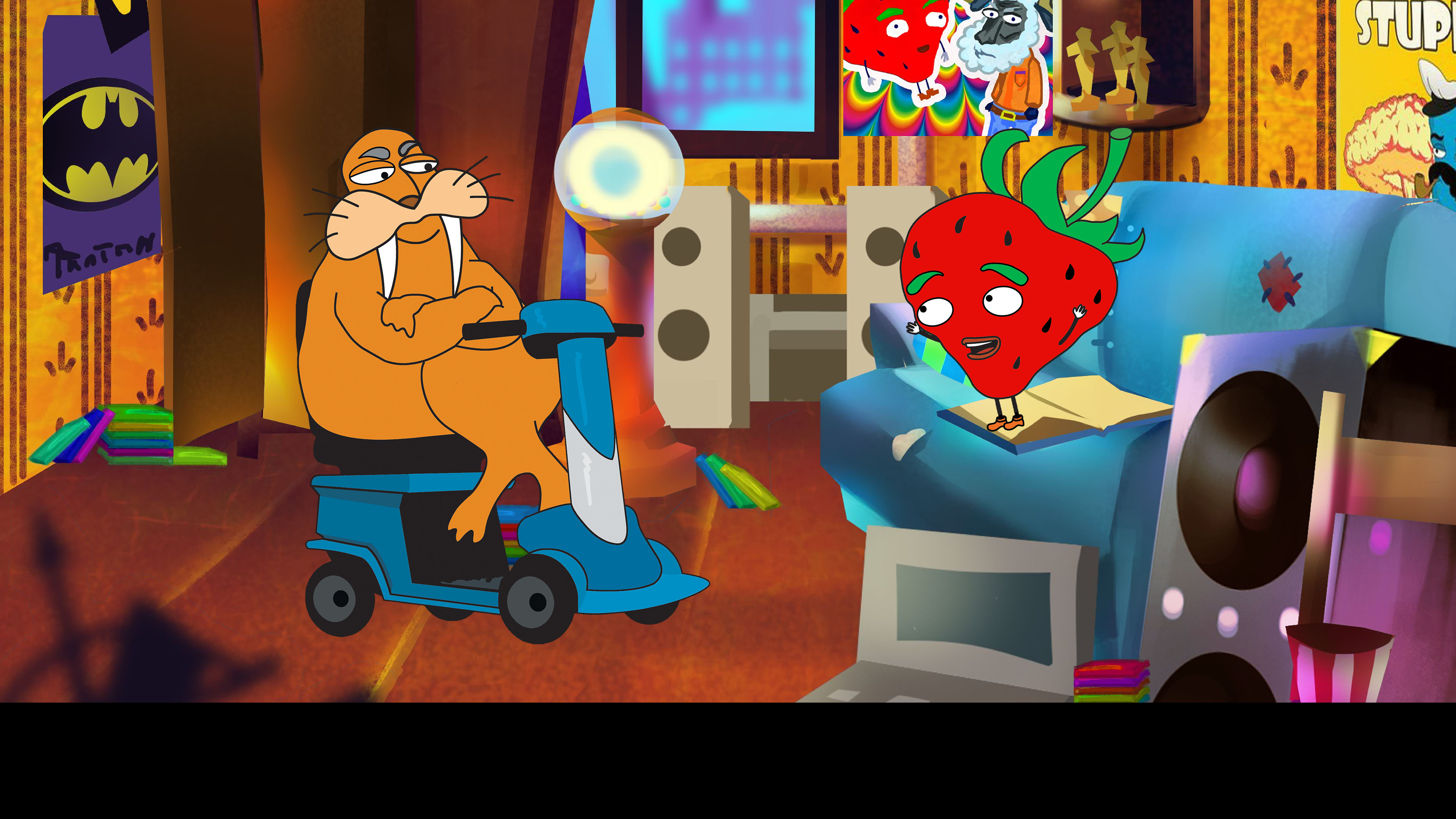 Клубника и Морж