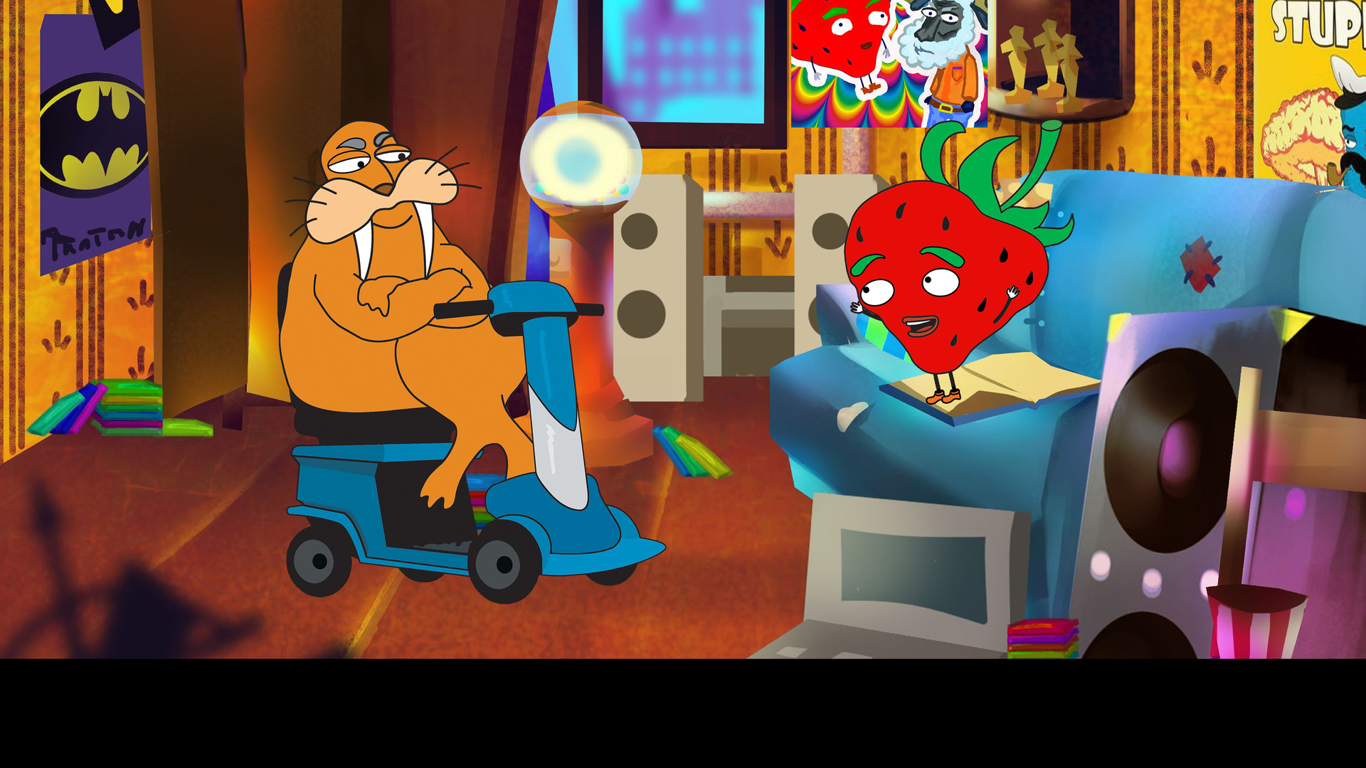 Клубника и Морж