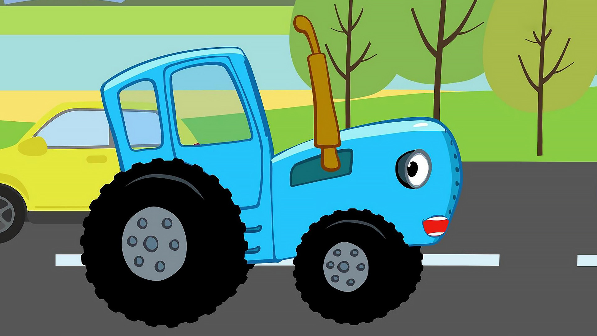 Синий трактор трактор Гоша. Габор синий трактор. Сини1 трактор для малышей