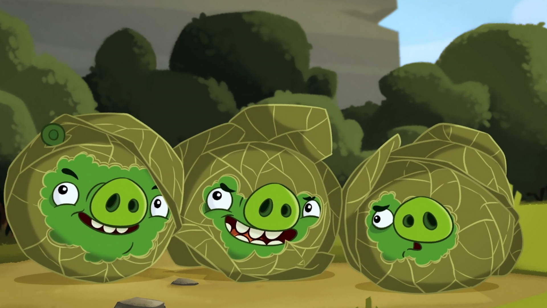 Зеленые свинки для супа