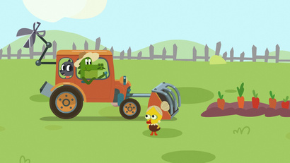 Трактор-крокодил!