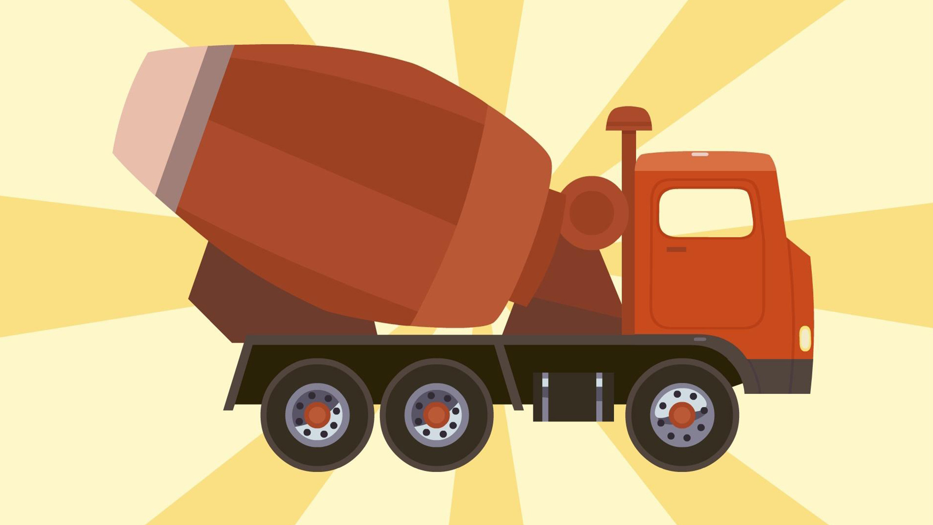 Строим дом: Трактор, Экскаватор, Бетономешалка, Самосвал