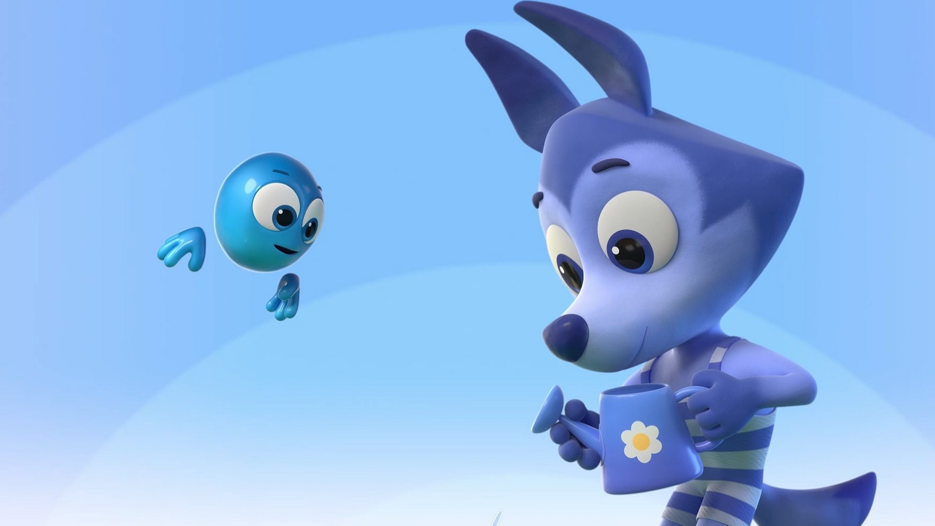 Синие цветочки