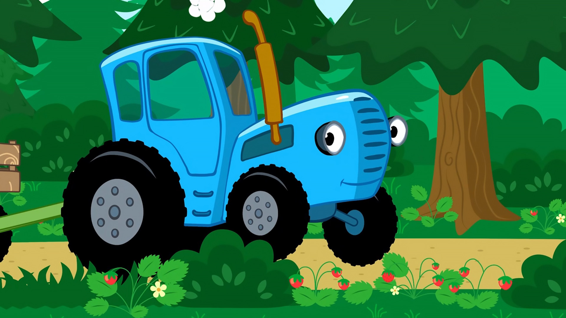 Включи приключения трактора. Габор синий трактор.
