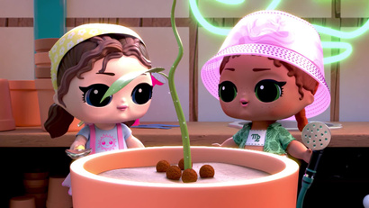 14 серия. Гроу Гёрл и Цвет Би Би выращивают растения!