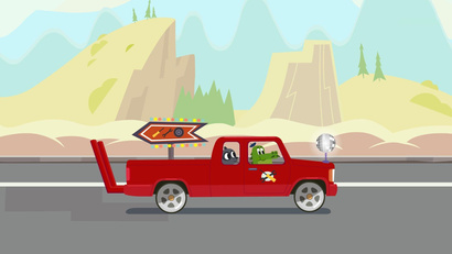 Рекламная машина для автомастерской - прокачиваем тачки!