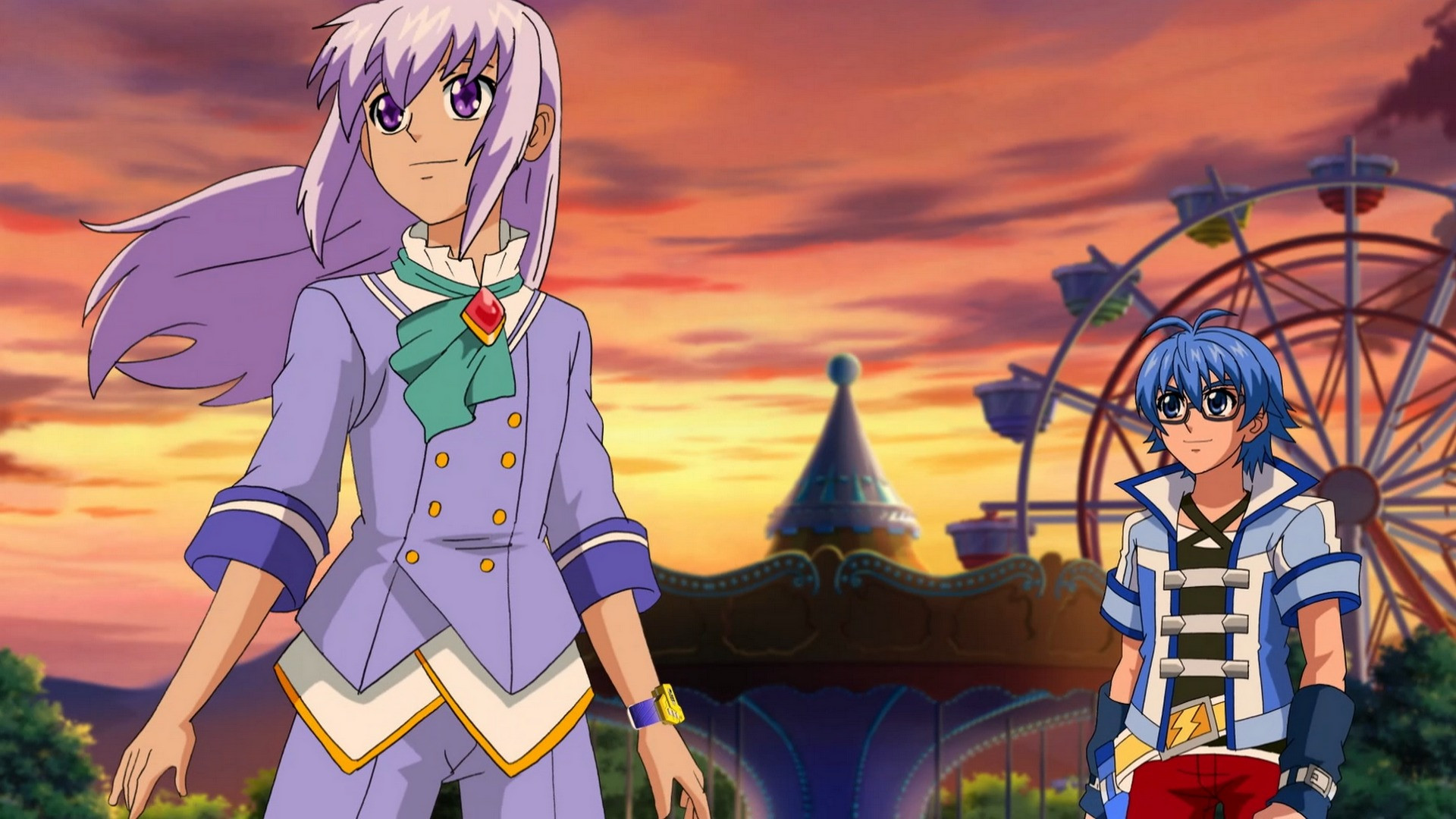 В парке аттракционов