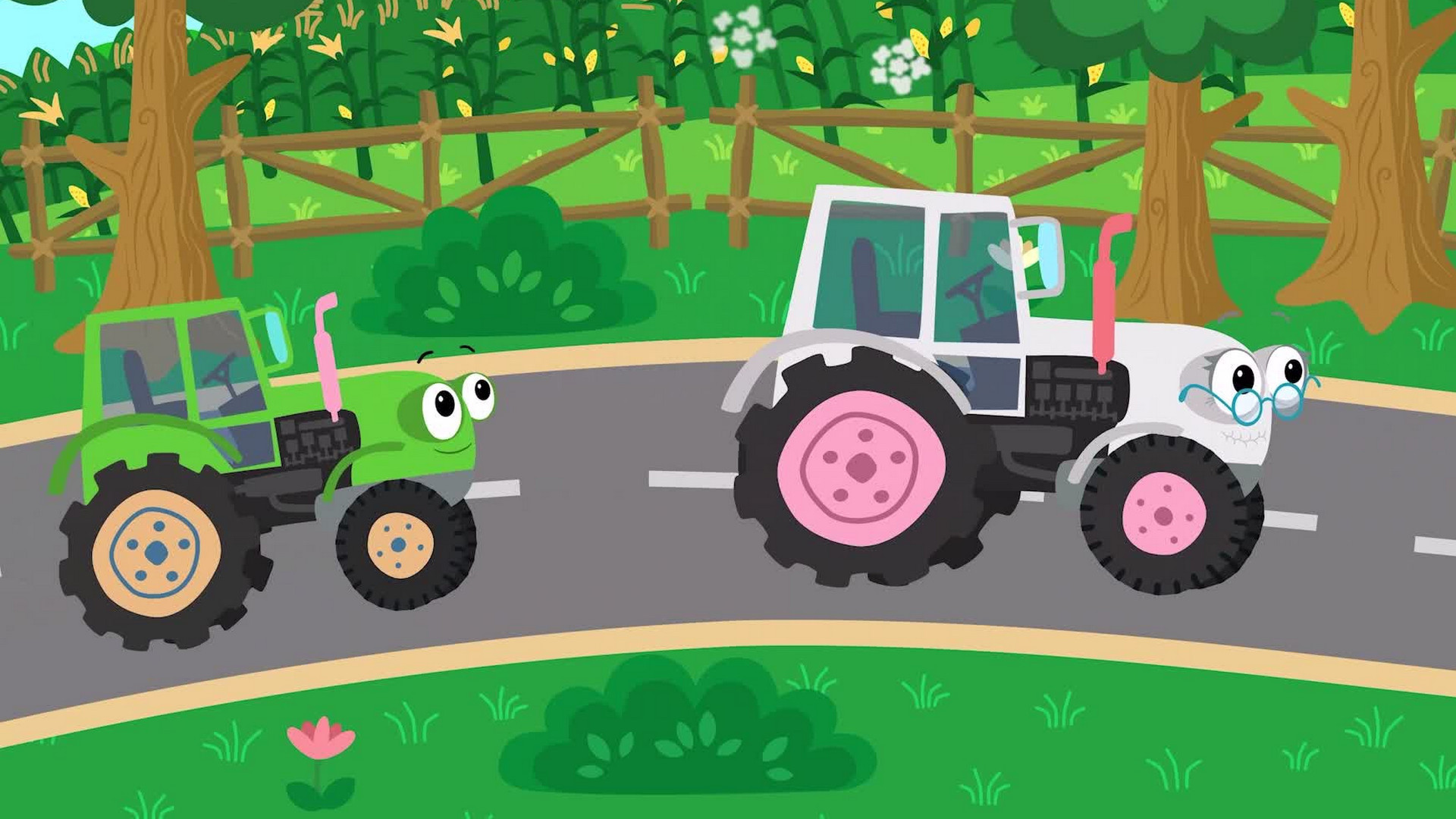 Десять тракторов