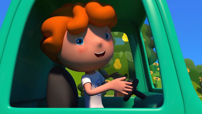 Свинка на машинке