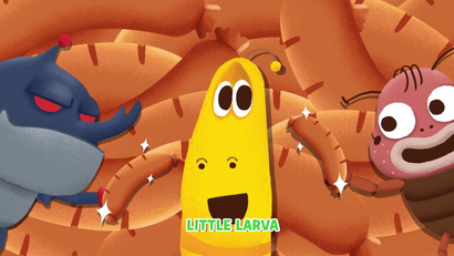 Маленькая личинка