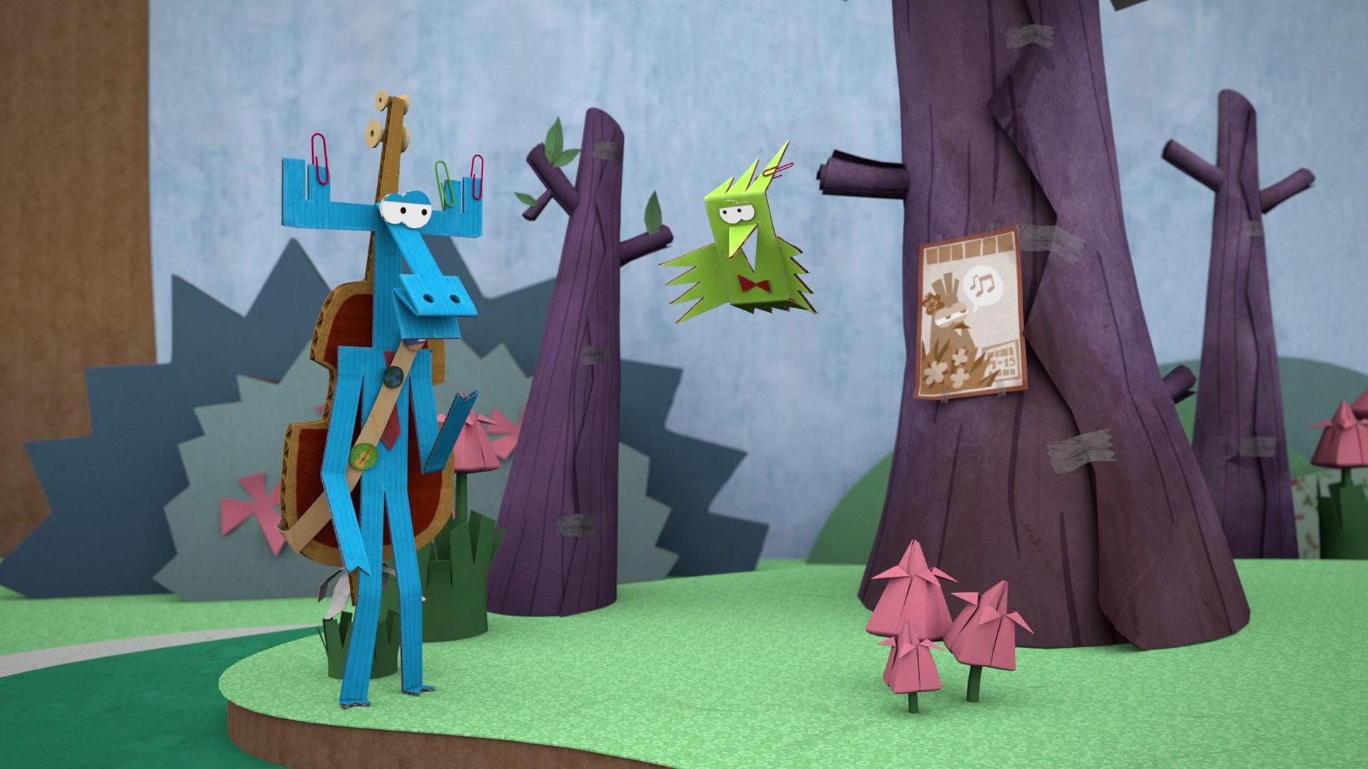 Бумажки мультик картинки