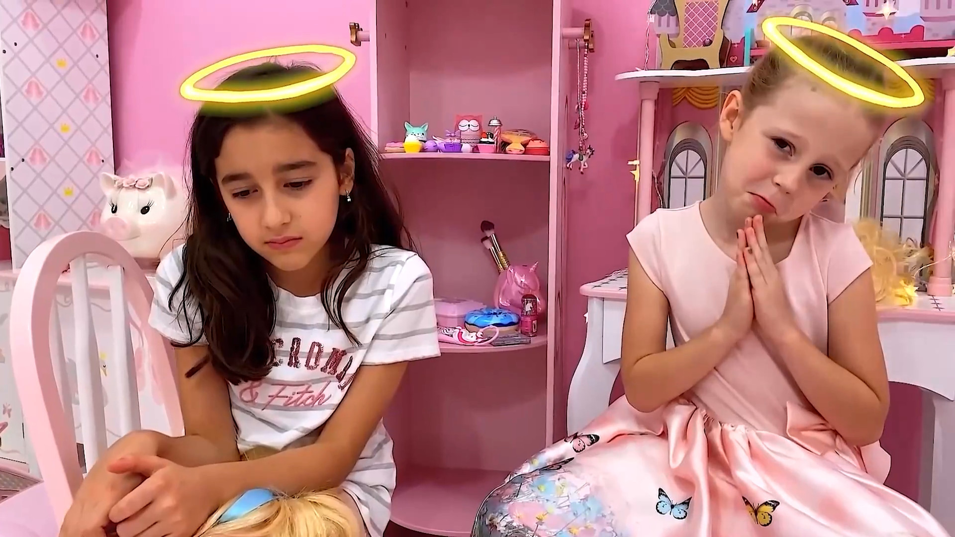 340 серия. Настя учится правильно шутить над папой