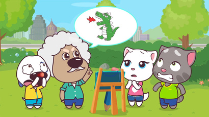 Огнедышащий волшебный динозавр